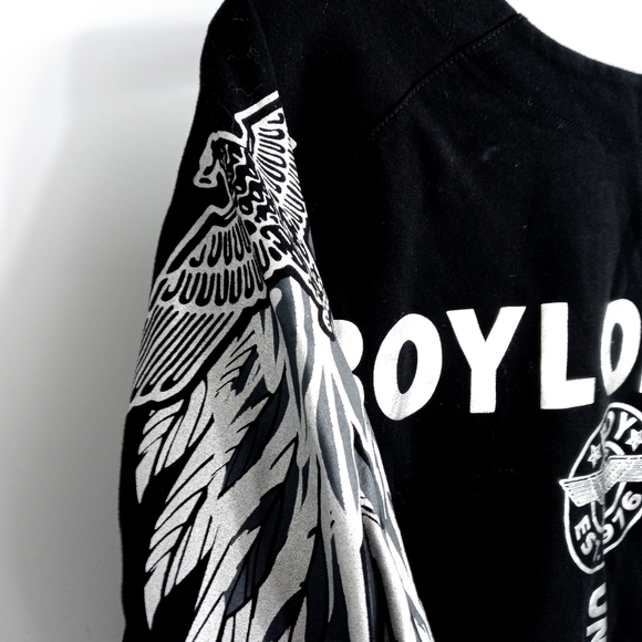 Boy‎ London Bird Silver Graphic Black Sweatshirt - Picture 7 of 9